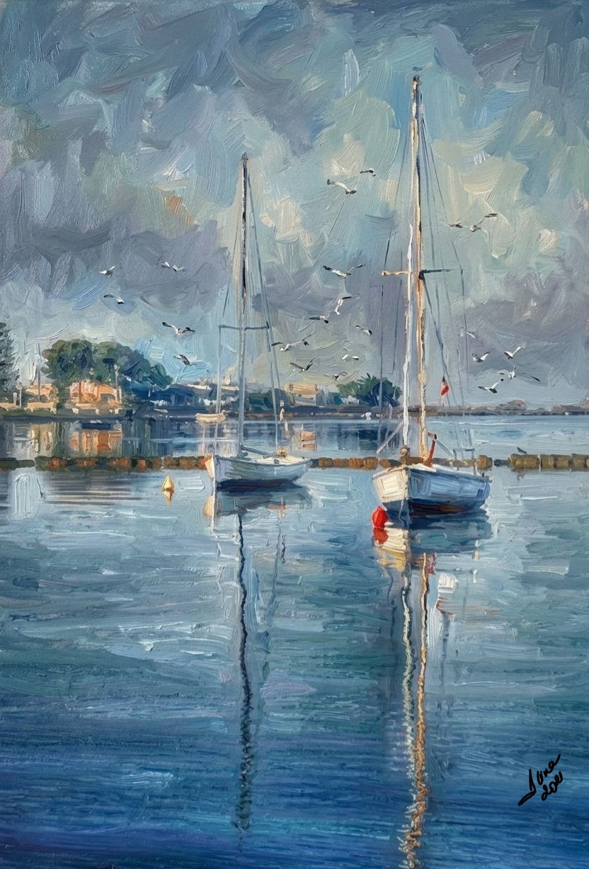 ArteDiAlina.com painting: Calm Waters